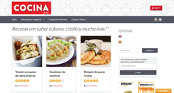 Desktop Screenshot of cocinaaldia.com