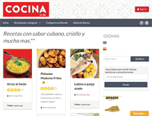 Tablet Screenshot of cocinaaldia.com